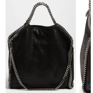 'Stella McCartney Falabella - Shaggy Deer' Faux Leather Foldover Tote